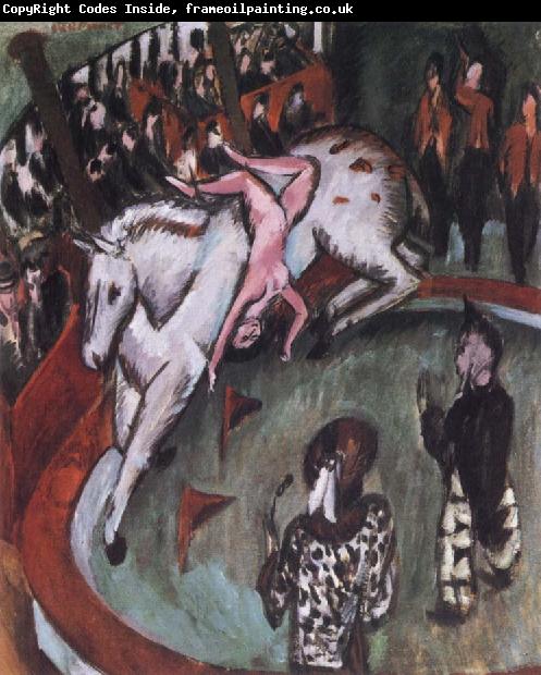 Ernst Ludwig Kirchner German,Circur Rider